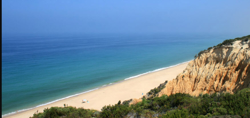 Beach Galé-Fontainhas, Portugal, Portugal